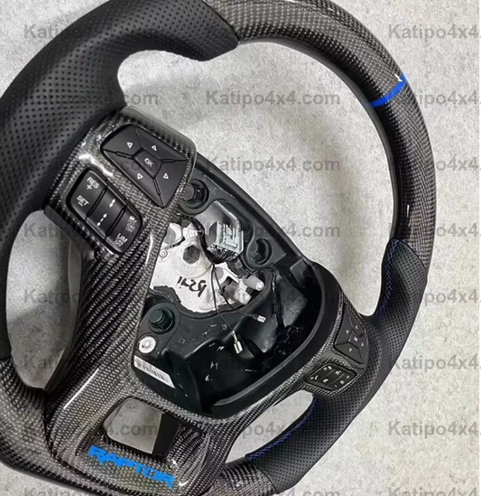 Carbon Fiber steering wheel Ford Ranger & Raptor 2015-2022 ( FREE WORLDWIDE SHIPPING )