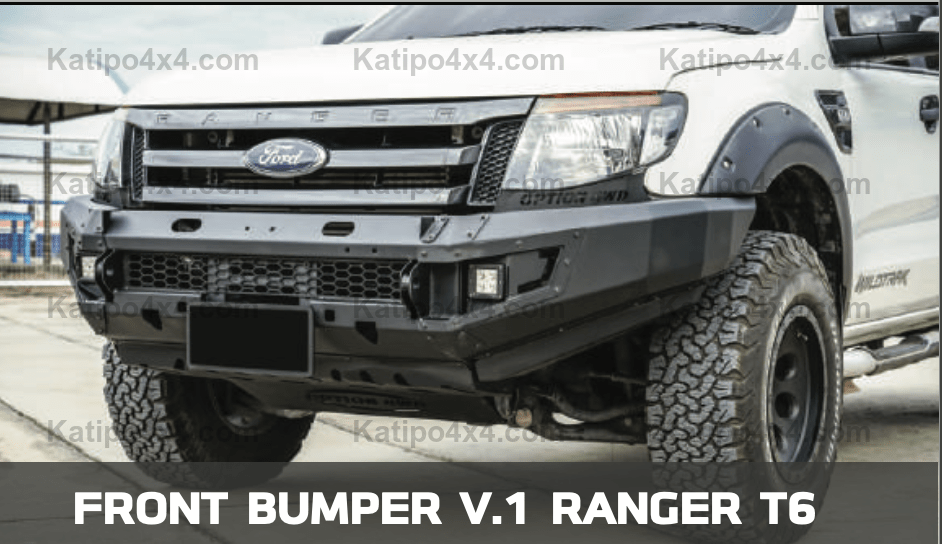 OPTION4WD - V.1 FRONT WINCH BAR, PX1 FORD RANGER ( 2012-2014 )