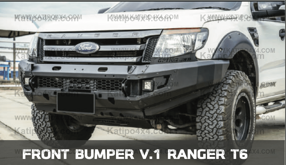 OPTION4WD - V.1 FRONT WINCH BAR, PX1 FORD RANGER ( 2012-2014 )