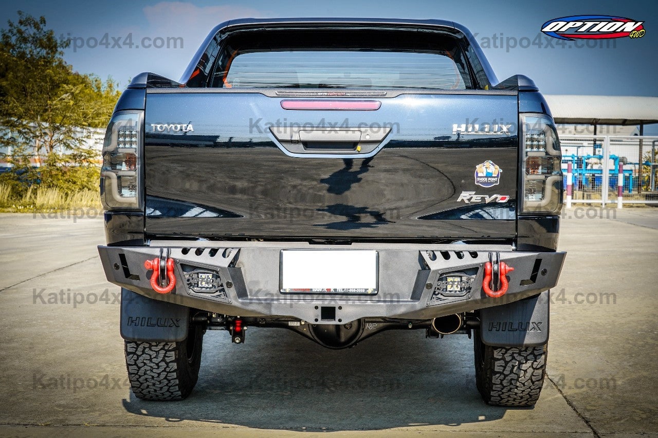 N80 TOYOTA HILUX REAR BAR & TOW HITCH ( 2015-2022 ) SPORT
