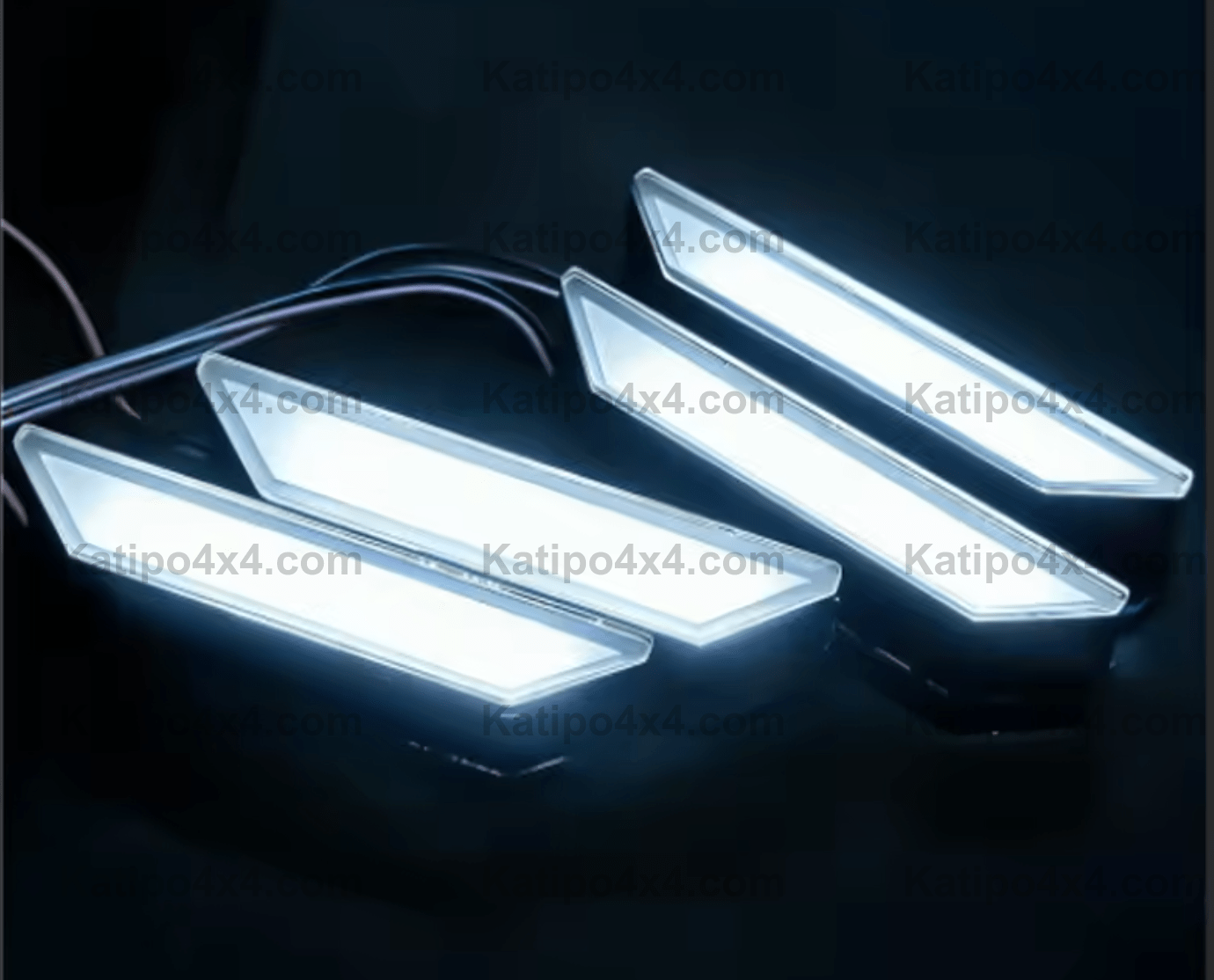 2022+ NEXT-GEN RANGER RAPTOR GRILL LIGHTS ( PERFECT FIT ) 4PC AMBER OR WHITE LED FRONT GRILLE LIGHT LAMPS