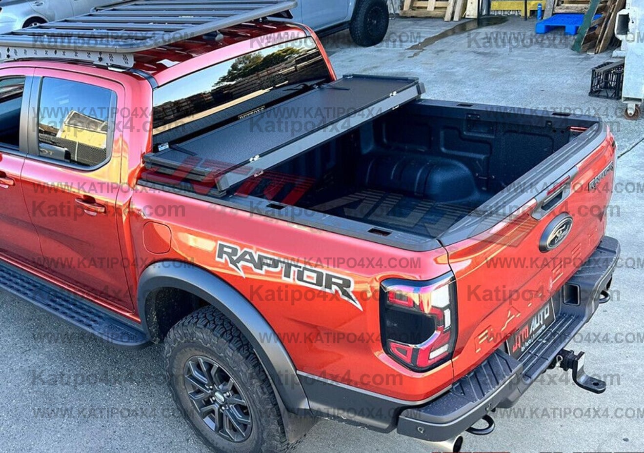 NEXT-GEN 2022+ FORD RANGER & RAPTOR Tri-Fold Aluminium Lid – KATIPO 4X4™