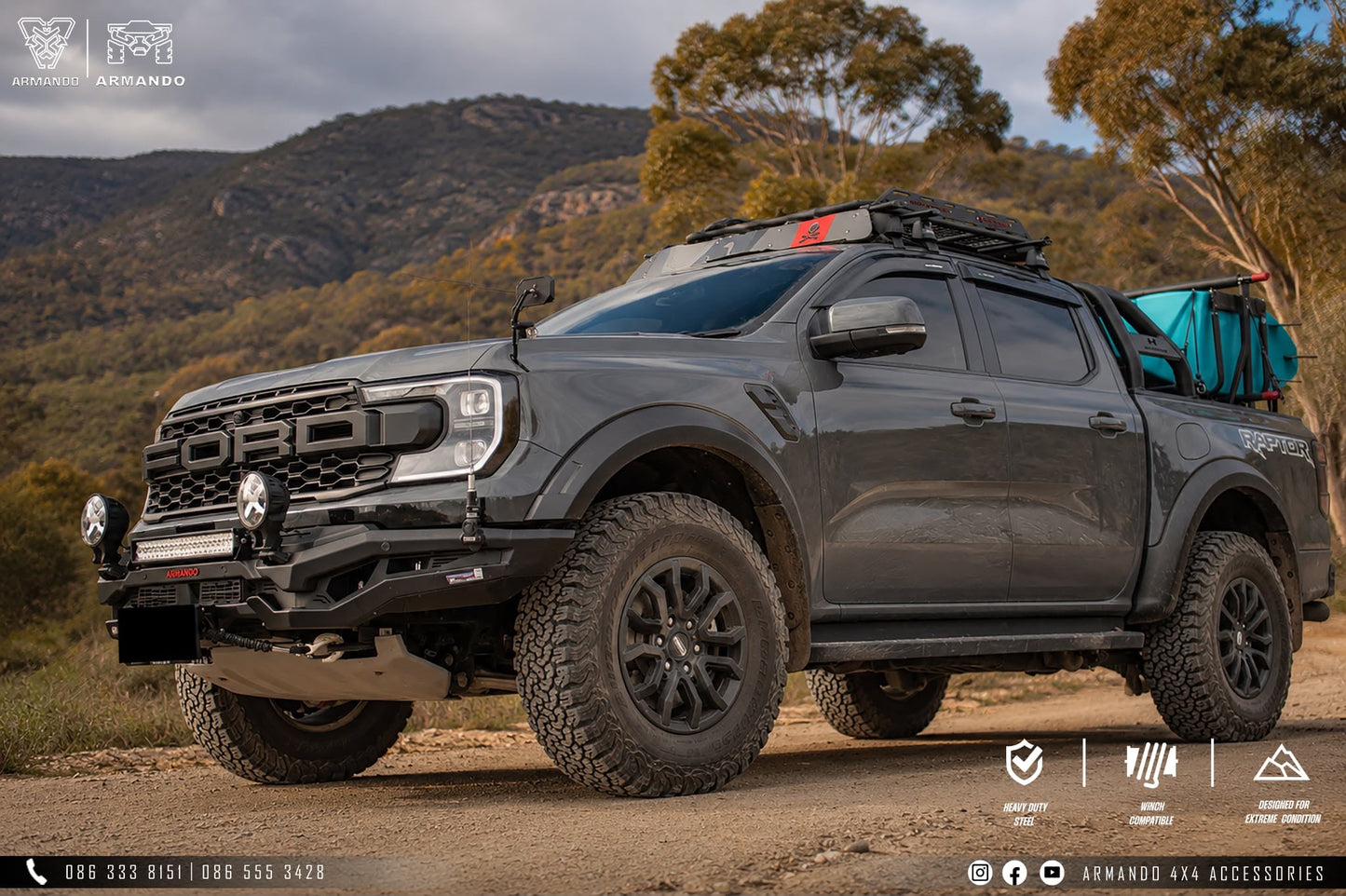 ARMANDO® - Prime Series Bull Bar – Ford Next Gen Ranger (2022+-Current)