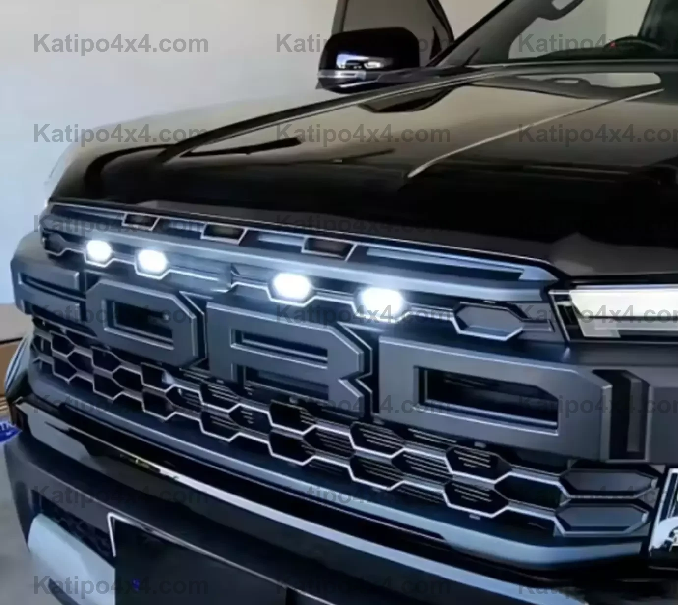 2022+ NEXT-GEN RANGER RAPTOR GRILL LIGHTS ( PERFECT FIT ) 4PC AMBER OR WHITE LED FRONT GRILLE LIGHT LAMPS