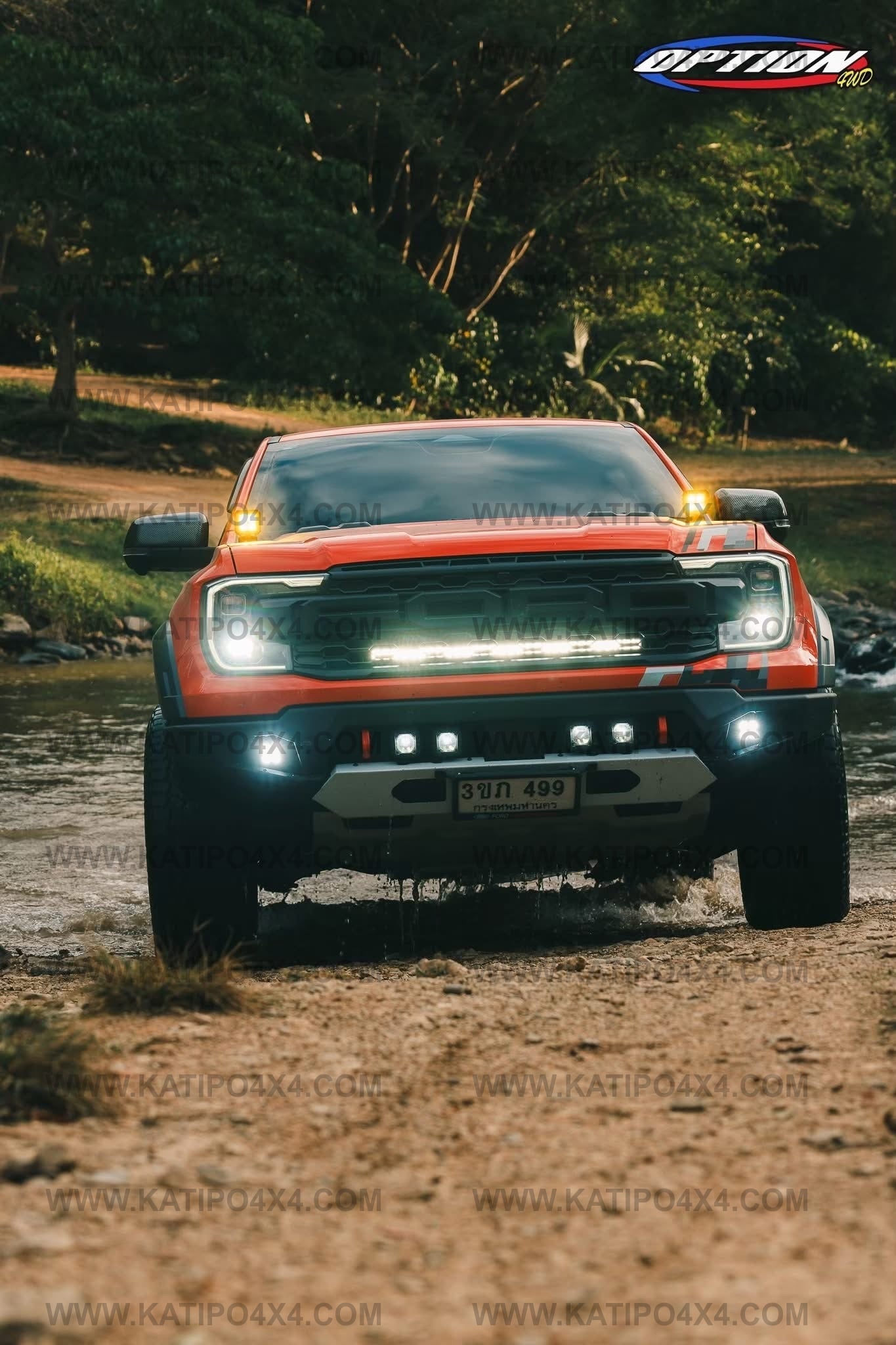OPTION4WD - NEXT-GEN RAPTOR BAJA FRONT WINCH BAR ( NEW DESIGN )