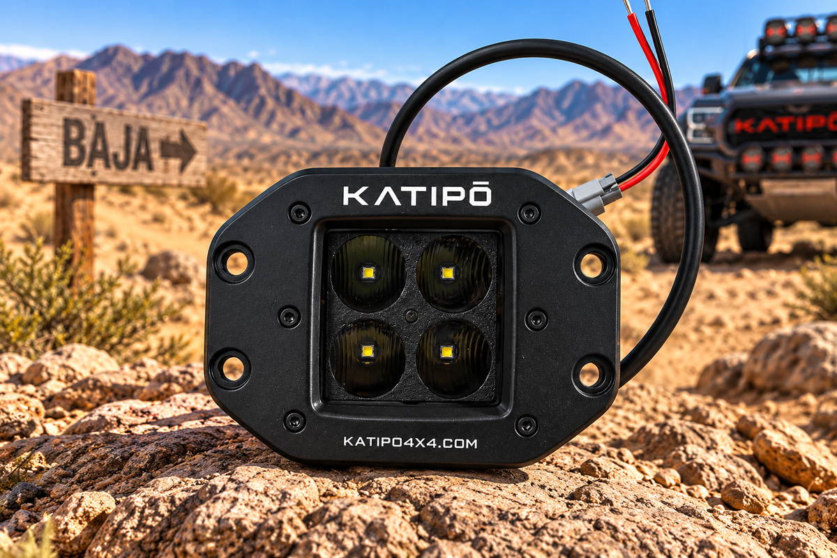 KATIPŌ 4X4: Night-Stinger 2" FLUSE MOUNT LED Cube Light ( Flood Beam ) FREE WORLDWIDE SHIPPING (Copy)
