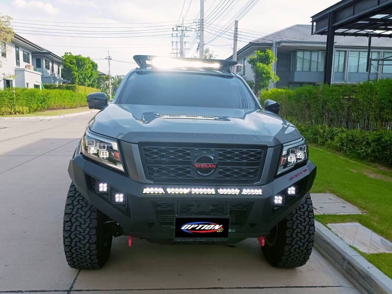 OPTION4WD - V.1 FRONT WINCH BAR - NISSAN NAVARA 2020+