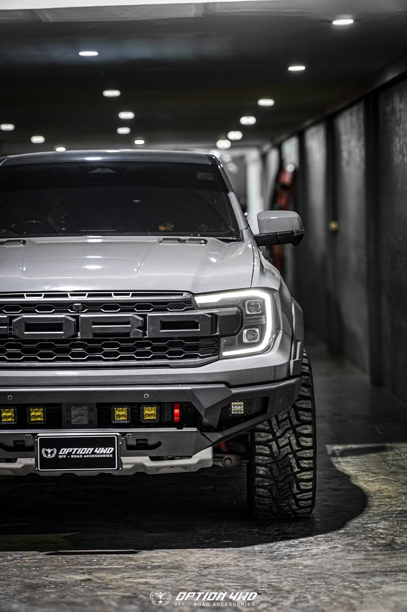 OPTION4WD - NEXT-GEN RAPTOR BAJA FRONT WINCH BAR ( NEW DESIGN )