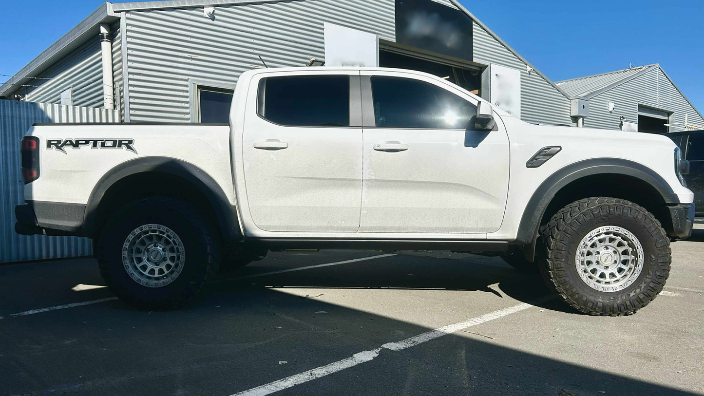 ELECTRIC POWER RETRACTABLE BOARD / FORD RANGER,  RAPTOR SIDE STEPS (2012-2025+) with LED Lights - Or NO LIGHTS