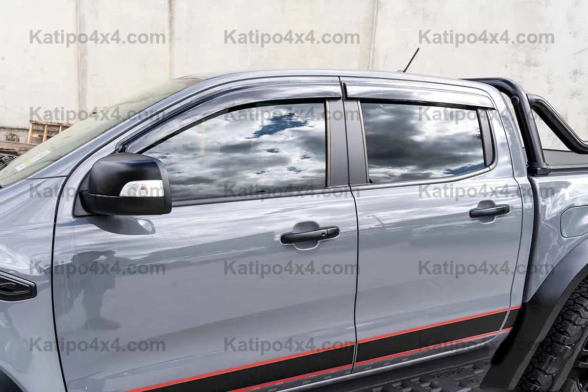 Ford Ranger & Raptor Next-Gen 2022+ Double Cabin Model Weather Shield Sun Rain Guard 4PCS