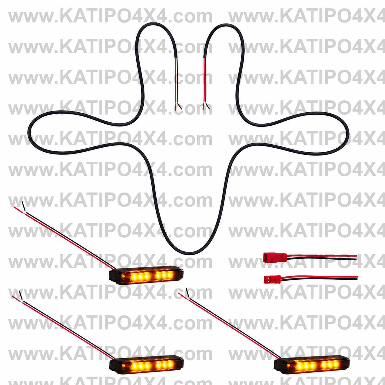 For 2022+ Ranger Raptor Grill  3Pcs Amber or White LED Light ( Slim Line Lights ) FREE WORLDWIDE SHIPPING