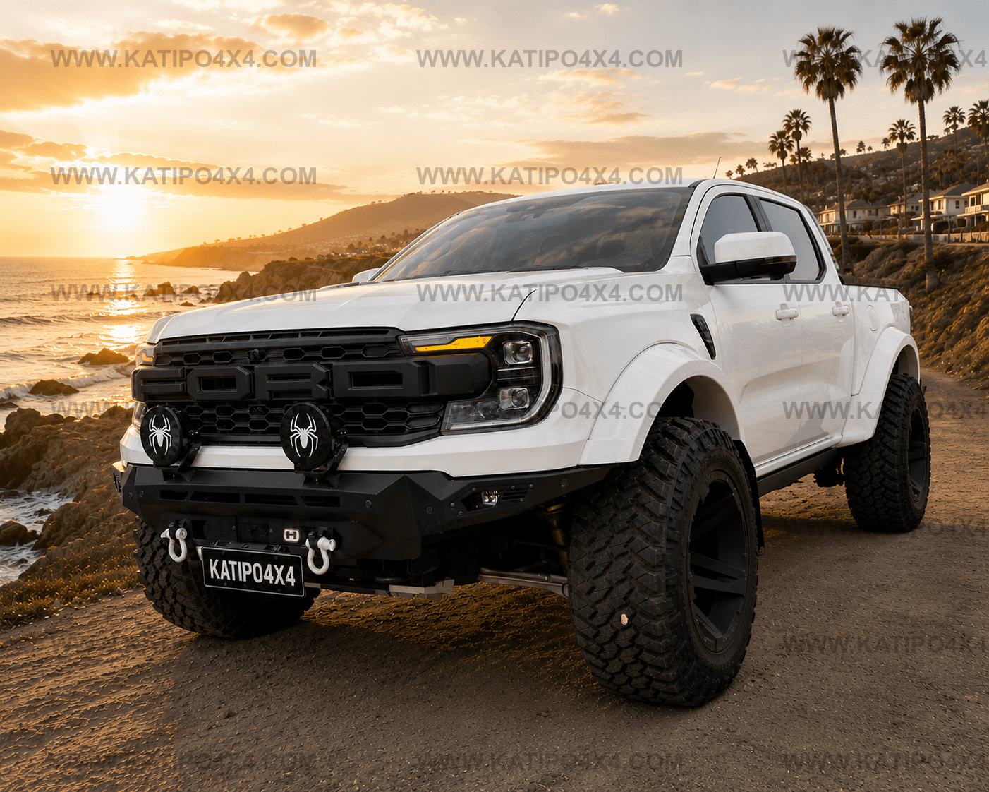 +50mm NEXT-GEN RANGER RAPTOR - WIDE BODY Wheel Arch FLARES ( CLIP ON STYLE )  FREE WORLDWIDE SHIPPING
