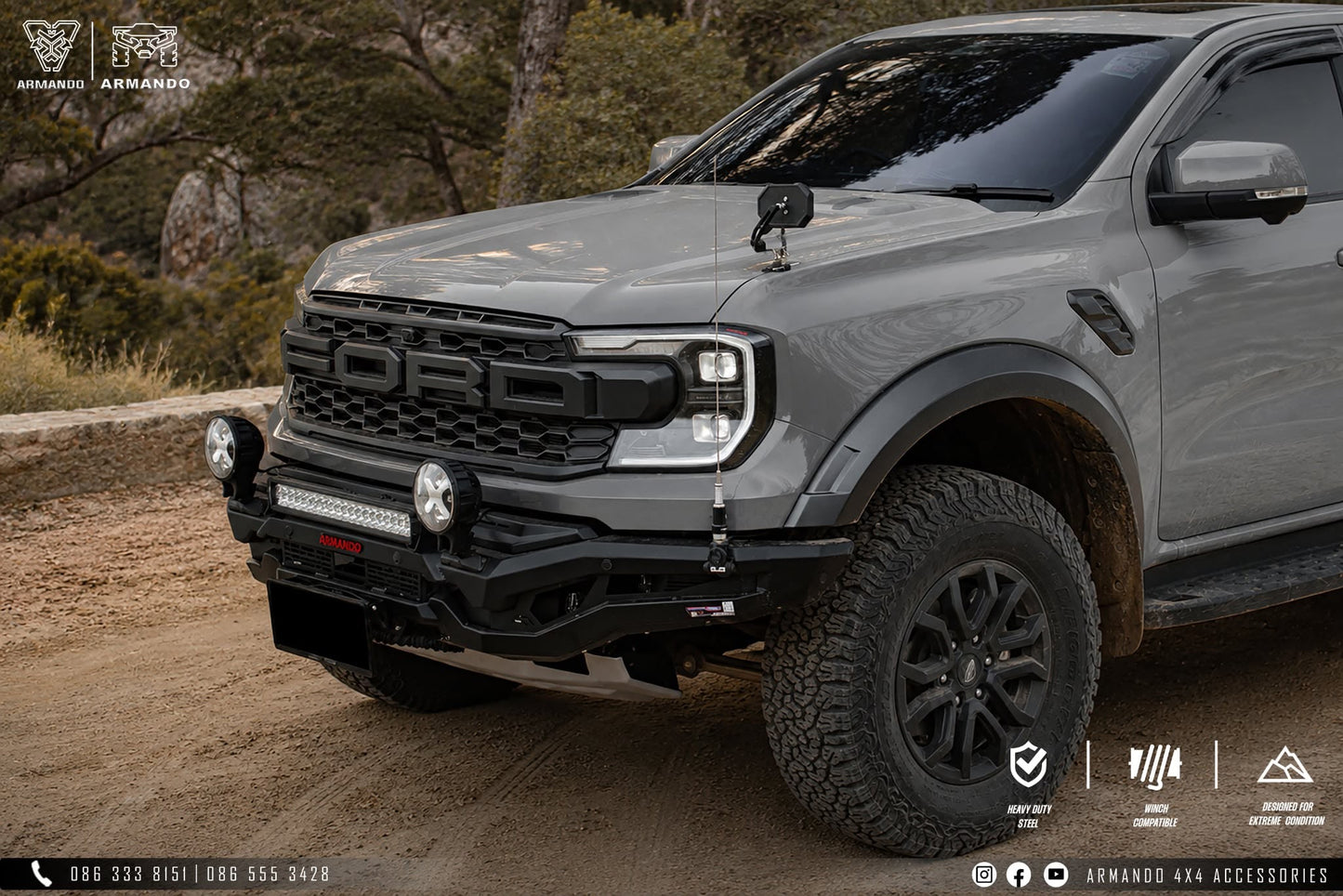 ARMANDO® - Prime Series Bull Bar – Ford Next Gen Ranger (2022+-Current)