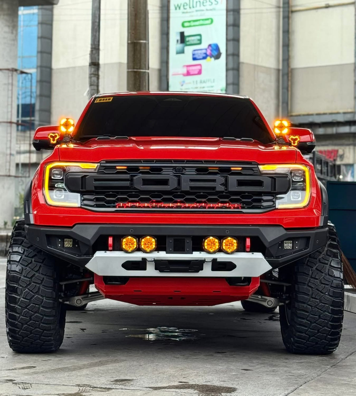 OPTION4WD - NEXT-GEN RAPTOR BAJA FRONT WINCH BAR ( NEW DESIGN )