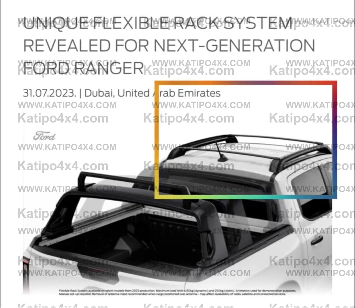 2023 Ford Ranger Rack 2023+ Ford Ranger Platinum & Wildtrak-X NEXT-GEN Roof Racks ( NEW ...