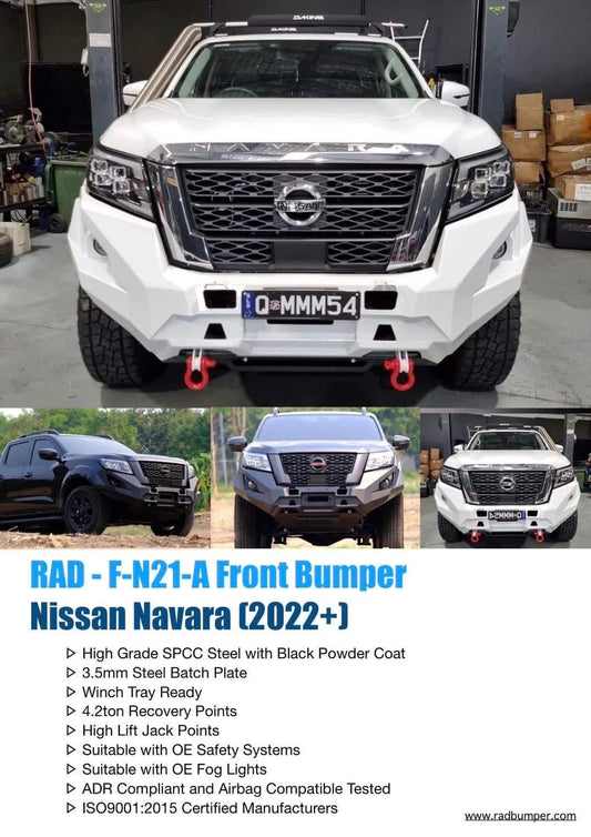 RAD BUMPER  FRONT WINCH BAR - NISSAN NAVARA 2022+