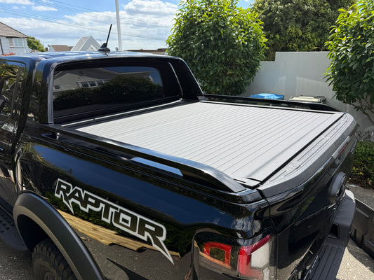 2022+ ( BLACK ROLLER LID & SAILPLANE  )  NEXT-GEN FORD RANGER & RAPTOR ELECTRIC ROLLER LID SPORTS BAR. ( FREE FITTING OR SHIPPING )