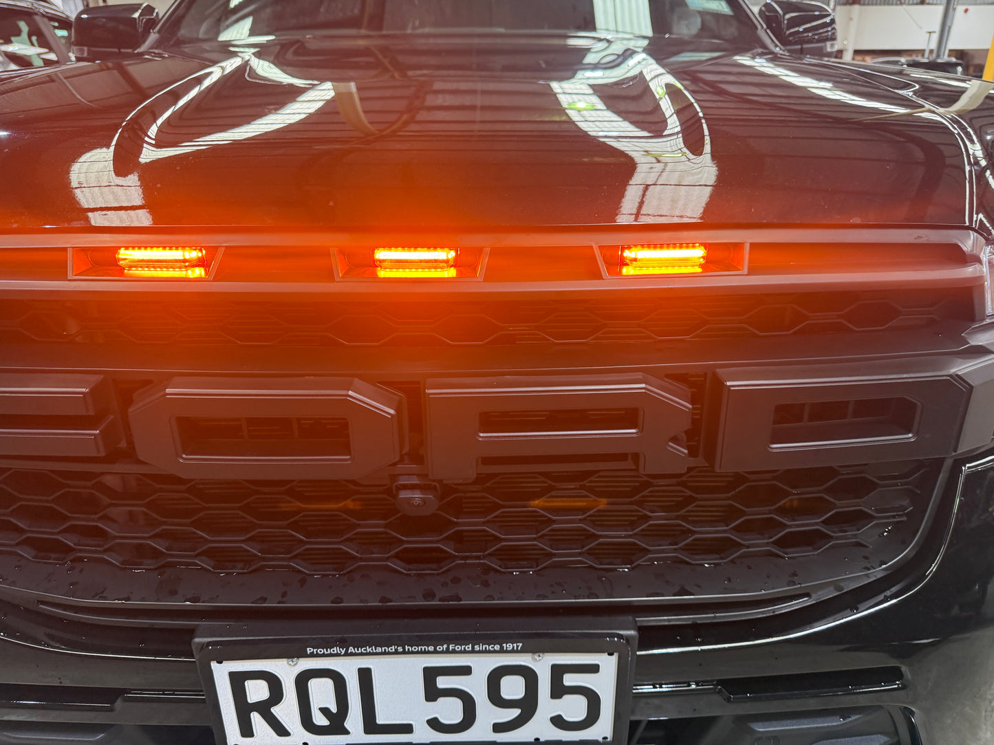 2022+ NEXT-GEN RANGER RAPTOR GRILL LIGHTS 3PC AMBER OR WHITE LED FRONT GRILL LIGHT LAMPS