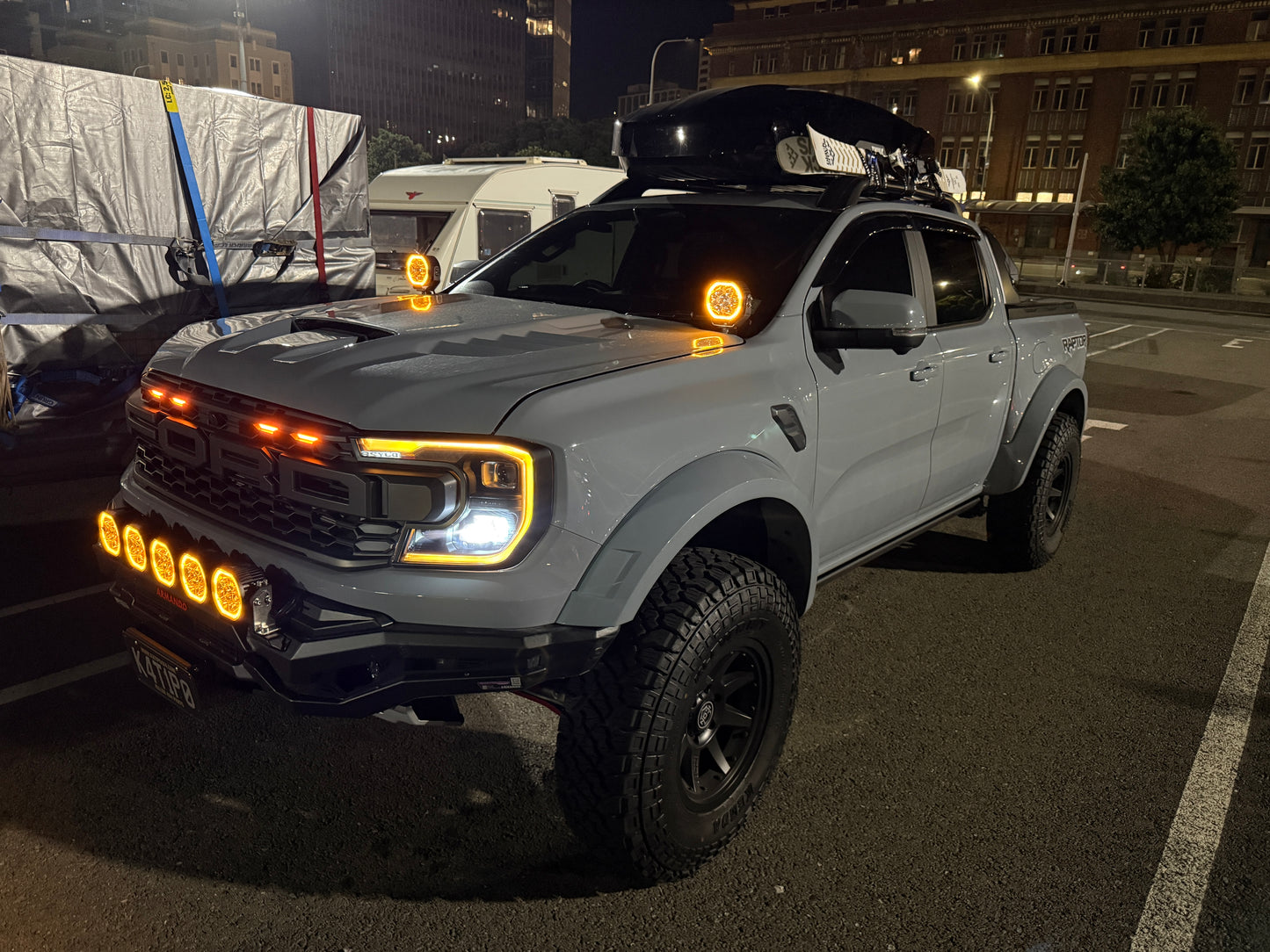 VENOM EDITION DRL — Unleashed!  Amber Grill Lights & Daytime Running Light Package Kit for 2022+ Ford Ranger Raptor NEXT-GEN