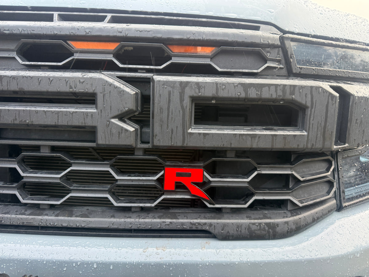 3D Metal RAPTOR R Emblem Letter. For RANGER RAPTOR