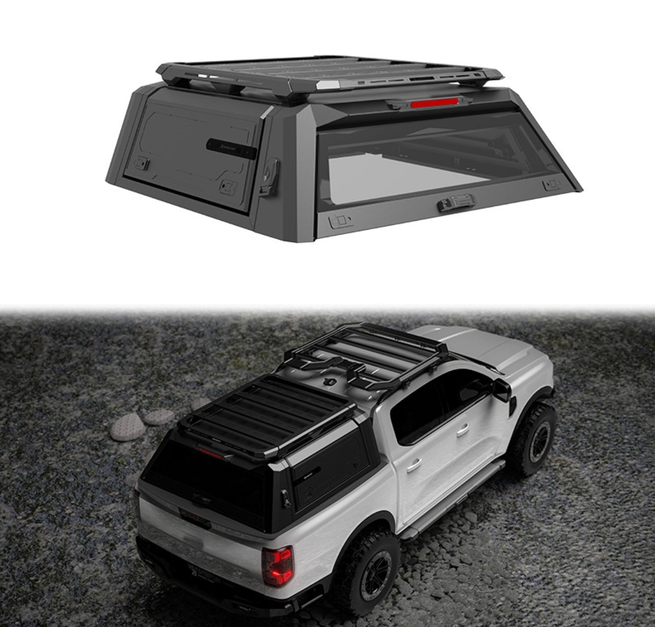 NEXT-GEN 2022+ FORD RANGER & RAPTOR  Premium Aluminium Canopy ( FREE WORLD WIDE SHIPPING )