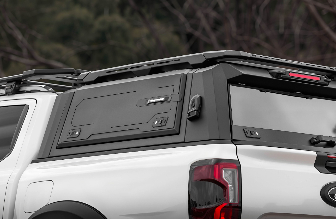 NEXT-GEN 2022+ FORD RANGER & RAPTOR  Premium Aluminium Canopy ( FREE WORLD WIDE SHIPPING )