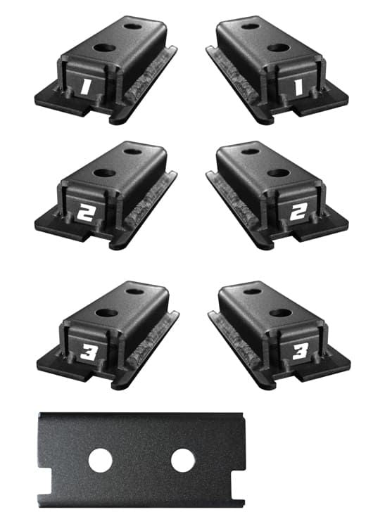 Next-Gen Ranger & Raptor 2022+ Plastic Side Rail Flush Mounting Brackets 4pc