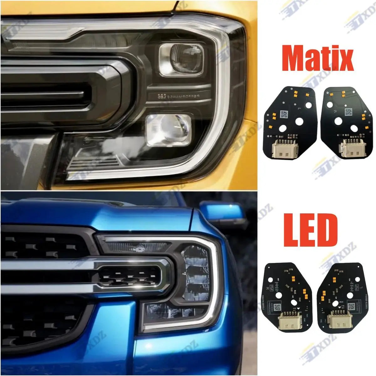 "Angel Eyes" ( Coloured Daytime Running Light ) DRL Conversion suitable for Ford Next Gen Headlights (Matrix and Non-Matrix)