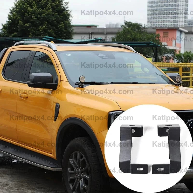NEXT-GEN FORD RANGER 2022+  Led Light Bar Brackets to mount onto the bumper & for Ditch Lights on the bonnet