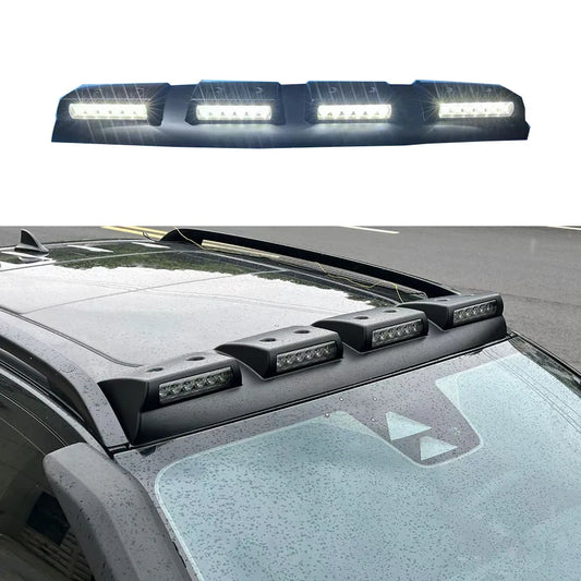 Pickup Roof LED Bar Fit For Ford Ranger T9 Wildtrack Xlt Sport Xl Xls 2022 2023 2024 Car Exterior Roof Top Light Roof Spoiler ﻿