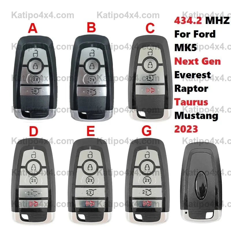 NextGen Ranger, Raptor & Everest 2022+ Remote Start Key FOB – KATIPO 4X4™