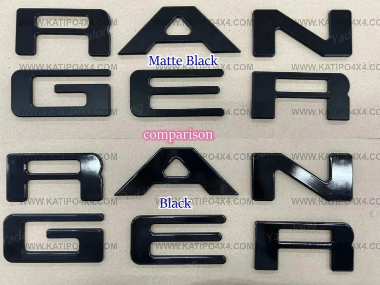 Ford Ranger & Raptor T9 2022-202^+ Back Tailgate 3D letters