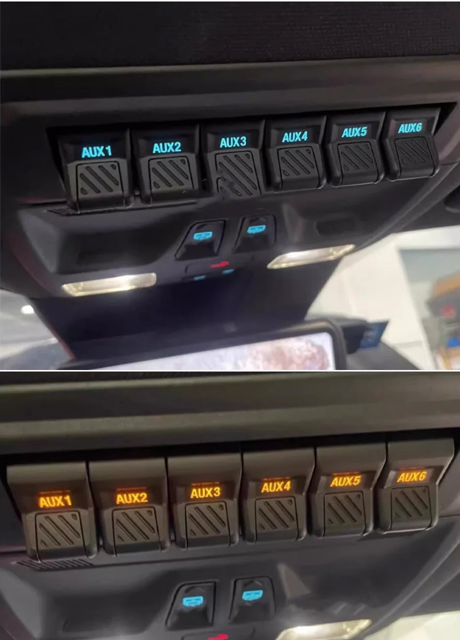 Rocker Switch Panel 12V 6 Gang For NEXT-GEN Ford Ranger & Everest 2022 ...