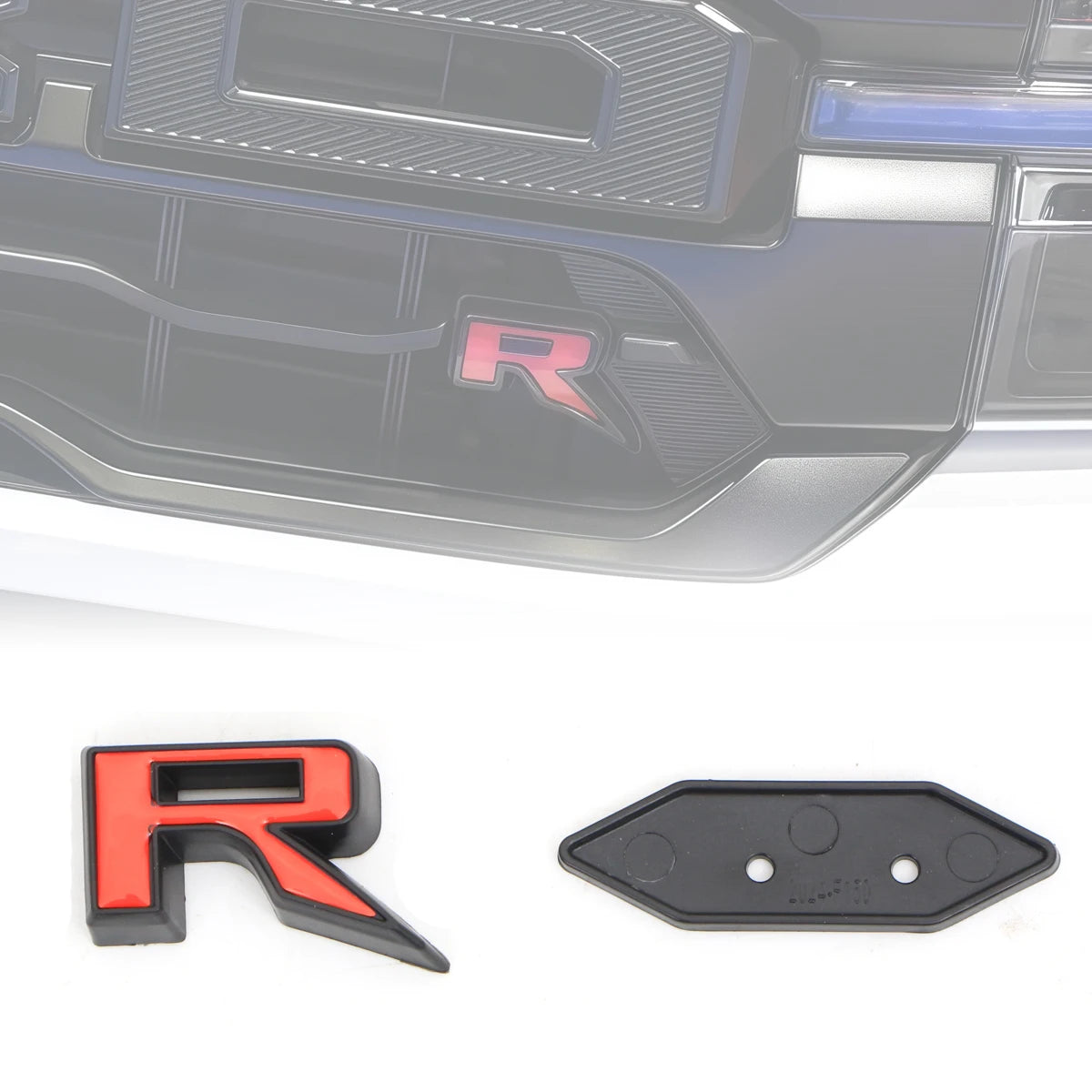3D RAPTOR R LOGO - Front Grill R Emblem Badge