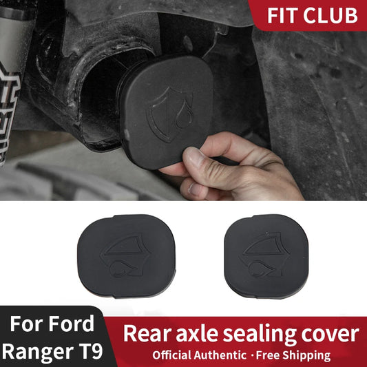 2pcs Rear axle rubber protective cover For NEXT-GEN Ford Ranger T9 2022- 2024+ Rear frame beam sealing Sandproof cover chassis Accessories
