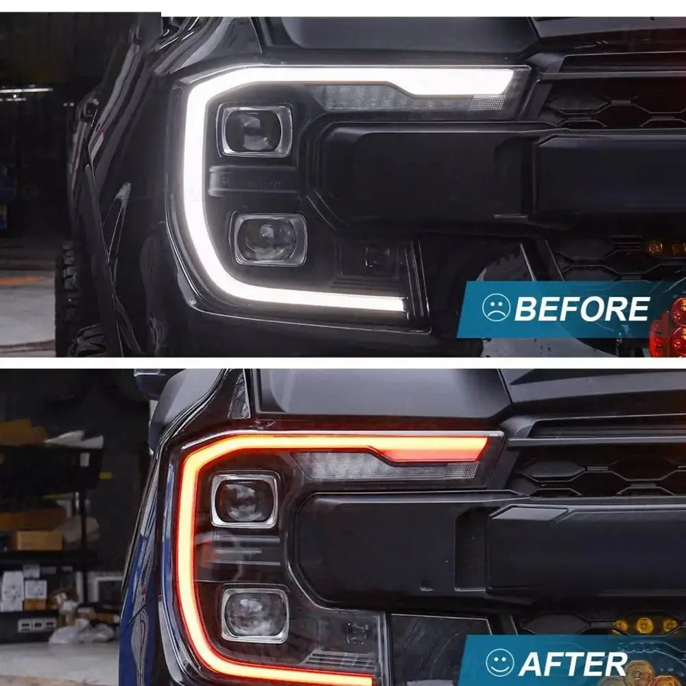 "Angel Eyes" ( Coloured Daytime Running Light ) DRL Conversion suitable for Ford Next Gen Headlights (Matrix and Non-Matrix)