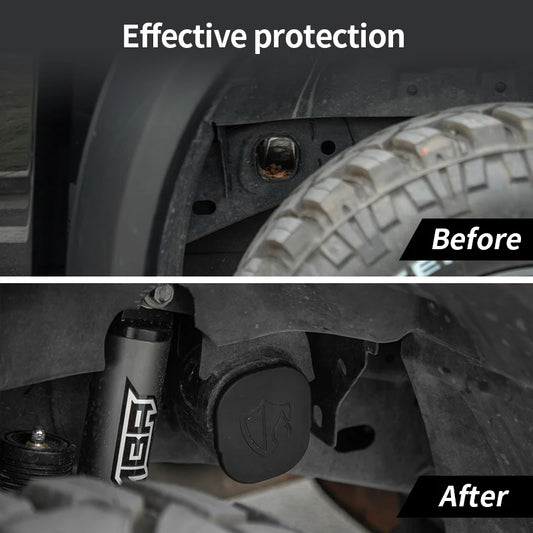 2pcs Rear axle rubber protective cover For NEXT-GEN Ford Ranger T9 2022- 2024+ Rear frame beam sealing Sandproof cover chassis Accessories