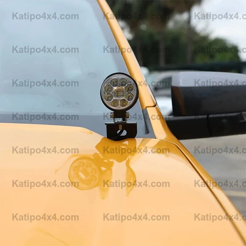 NEXT-GEN FORD RANGER 2022+  Led Light Bar Brackets to mount onto the bumper & for Ditch Lights on the bonnet