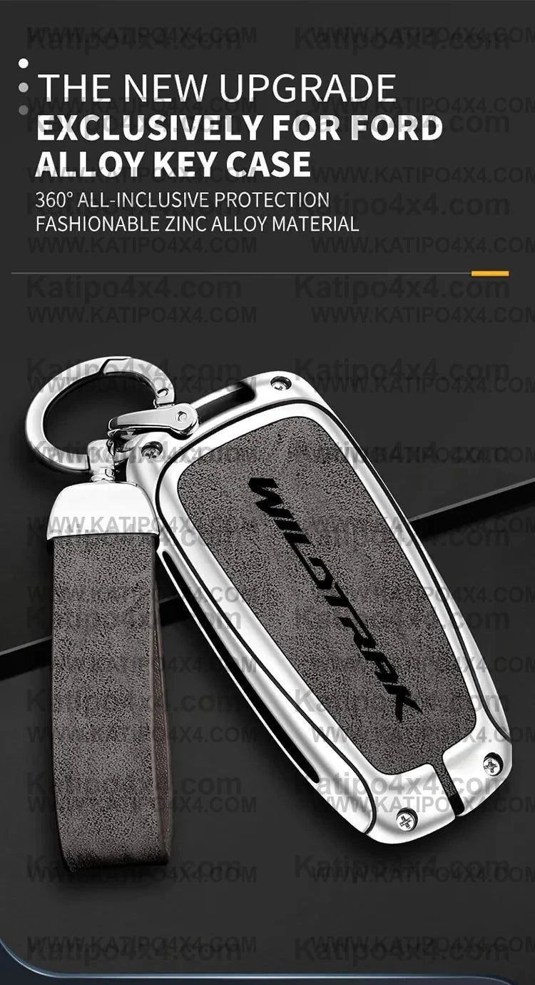 Ford Ranger Remote Cover Zinc Alloy Car Remote Key Case For Ford Ranger Wildtrak Remote Control ...