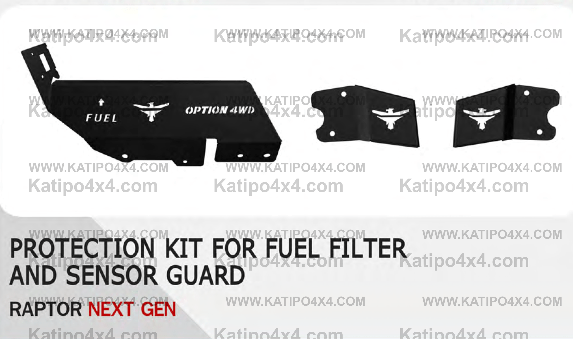Ford Raptor 2022+ Rear Shock sensor guard (Pair) & Fuel Filter cover g ...