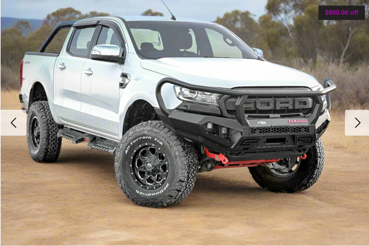 ARMANDO - Hoop Spartan Bull Bar to Suit Ford Ranger PX 2015-2022