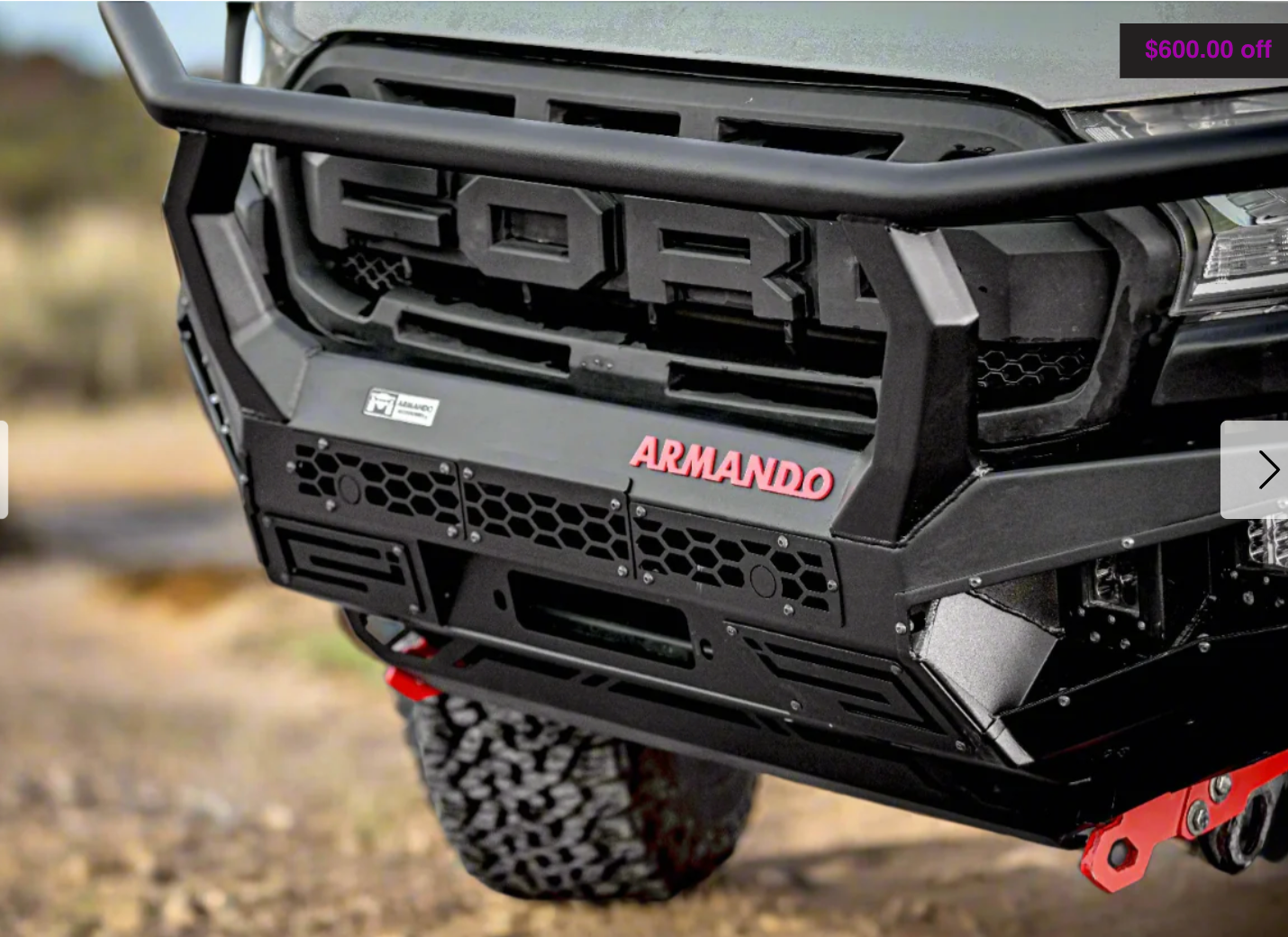 ARMANDO - Hoop Spartan Bull Bar to Suit Ford Ranger PX 2015-2022