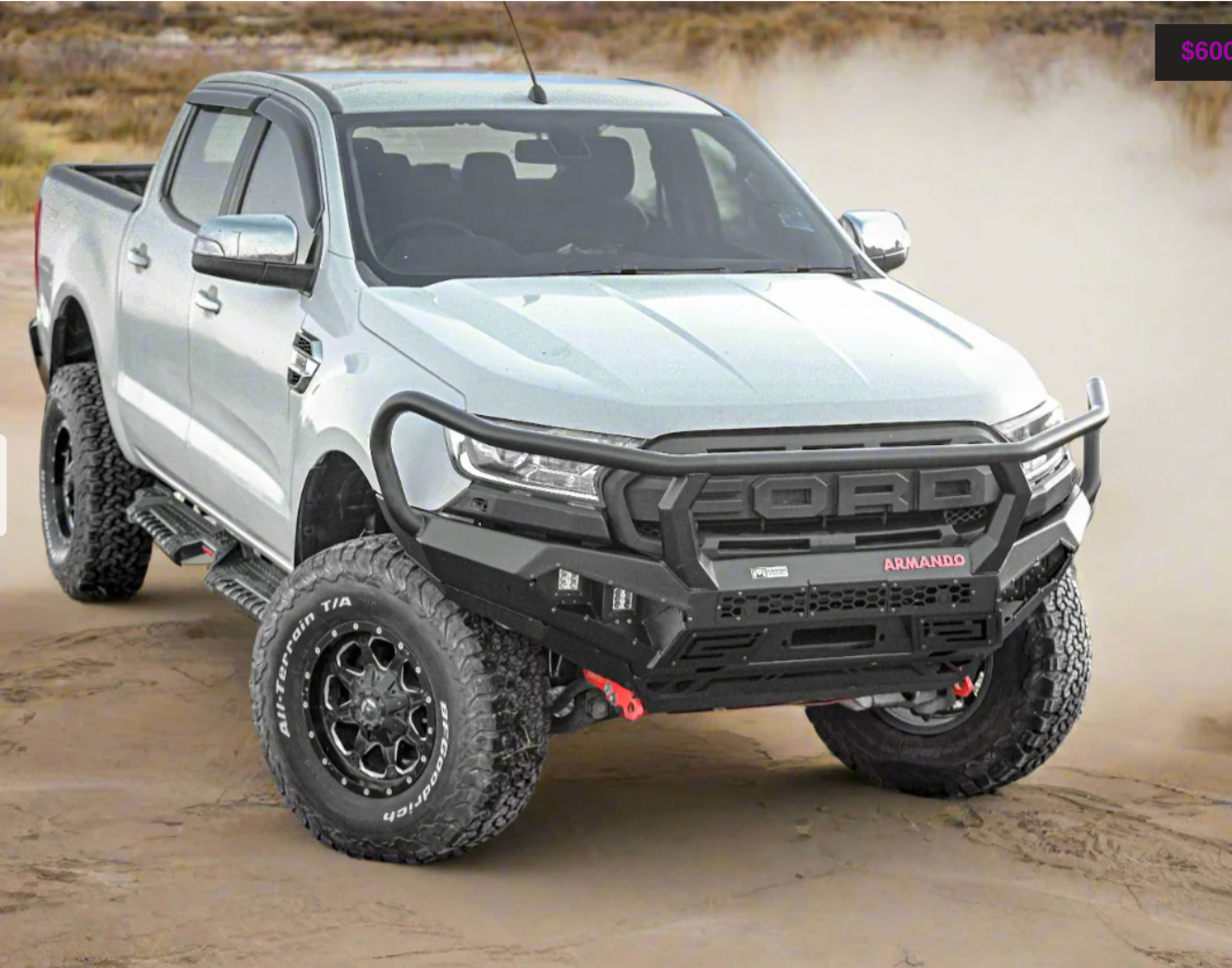 ARMANDO - Hoop Spartan Bull Bar to Suit Ford Ranger PX 2015-2022
