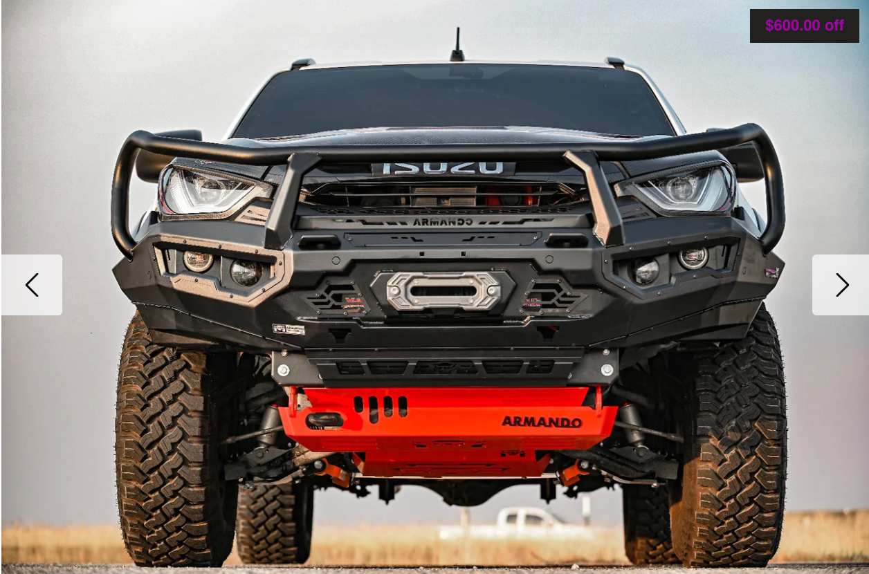ARMANDO - Spartan Hoop Bull Bar to Suit Isuzu D-max 2021 - 2023+