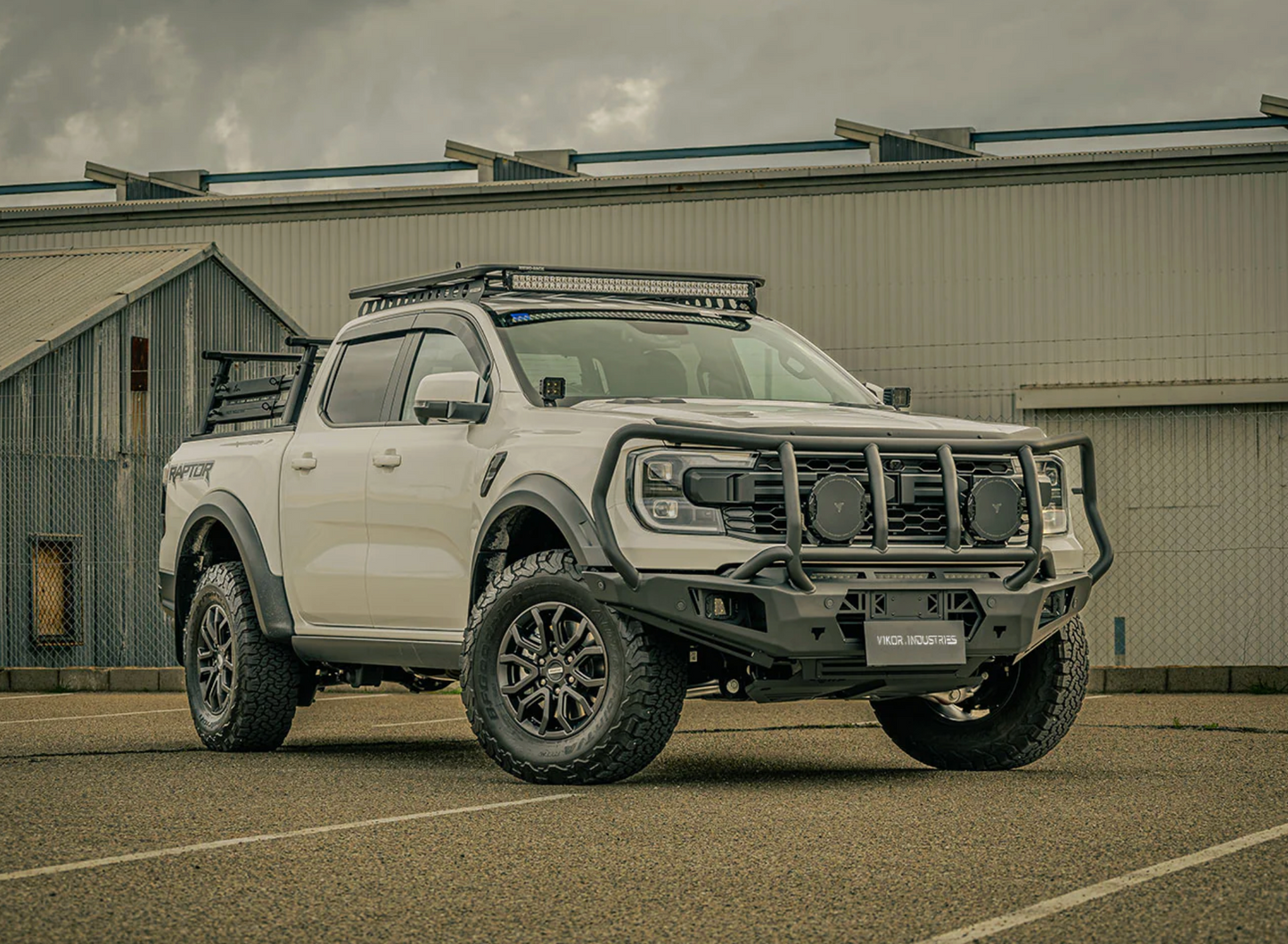 VIKOR: Diablo Bull Bar | Premium Lightweight Next Gen Ford Ranger Raptor Bull Bar (Full Guard)