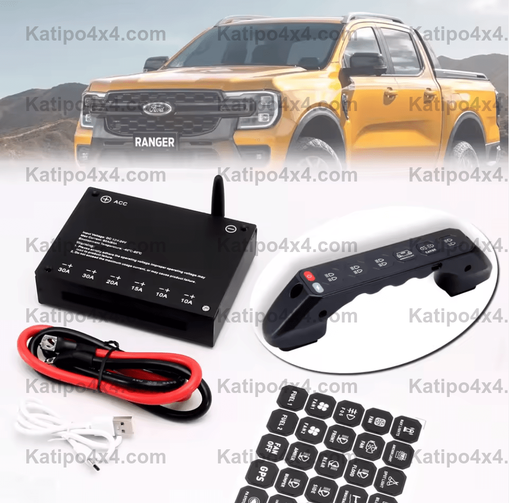 2015+ FORD RANGER, EVEREST & RAPTOR WIRELESS AUX SWITCH GRAB HANDLE SWITCH PANEL