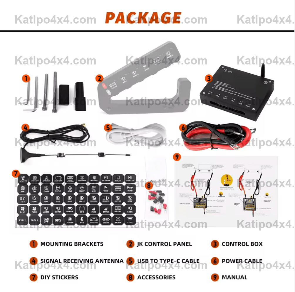 2015+ FORD RANGER, EVEREST & RAPTOR WIRELESS AUX SWITCH GRAB HANDLE SWITCH PANEL