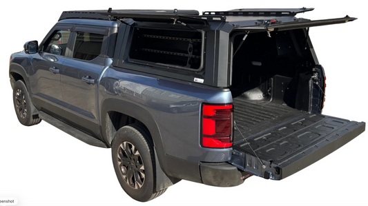 BYD Shark 6 2024+ to Current Heavy Duty Aluminium Black Canopy ( In Stock Now )