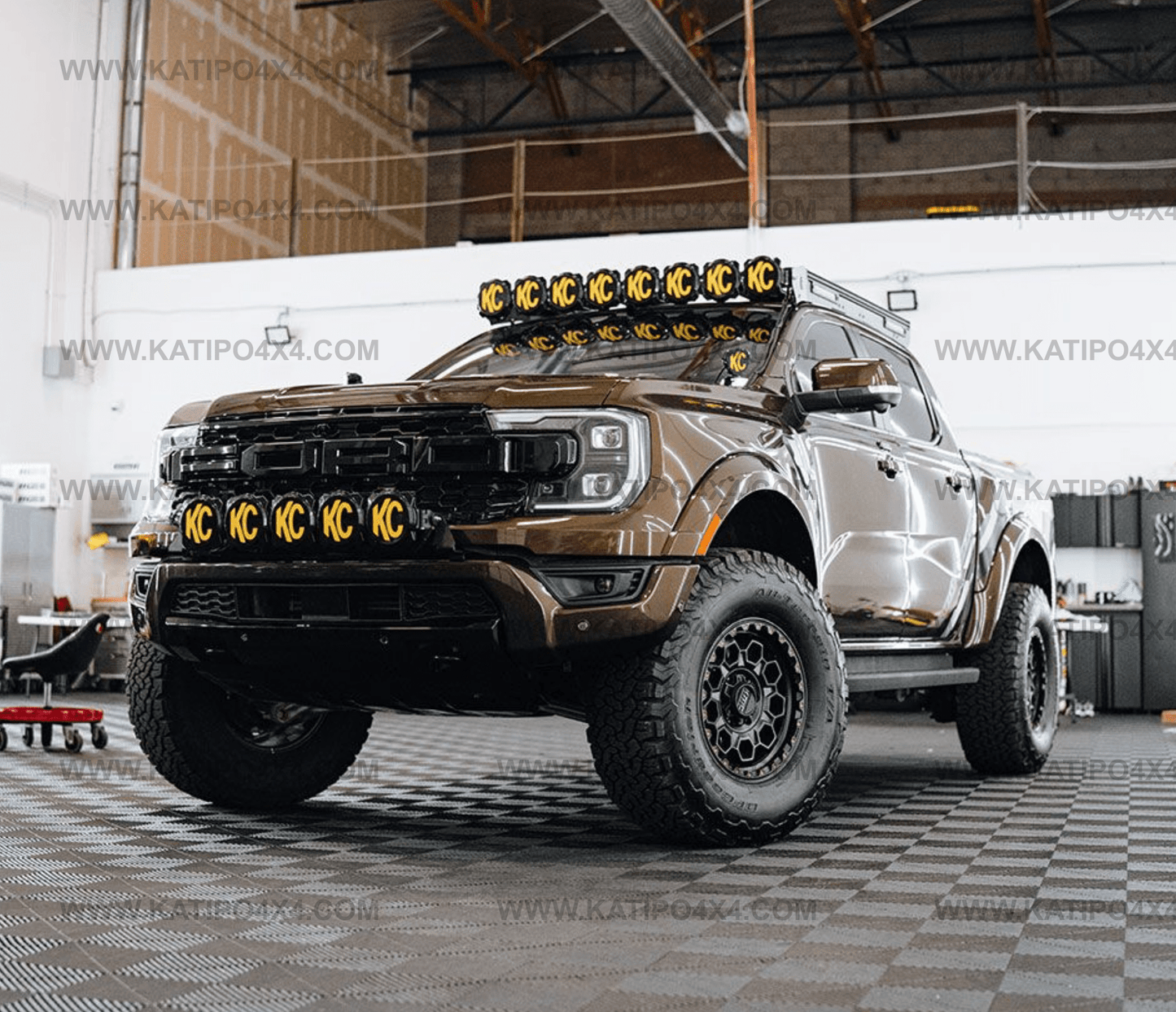 KC Gravity® Bumper Light Bar Bundle for Ford Ranger Raptor 2022-2026+