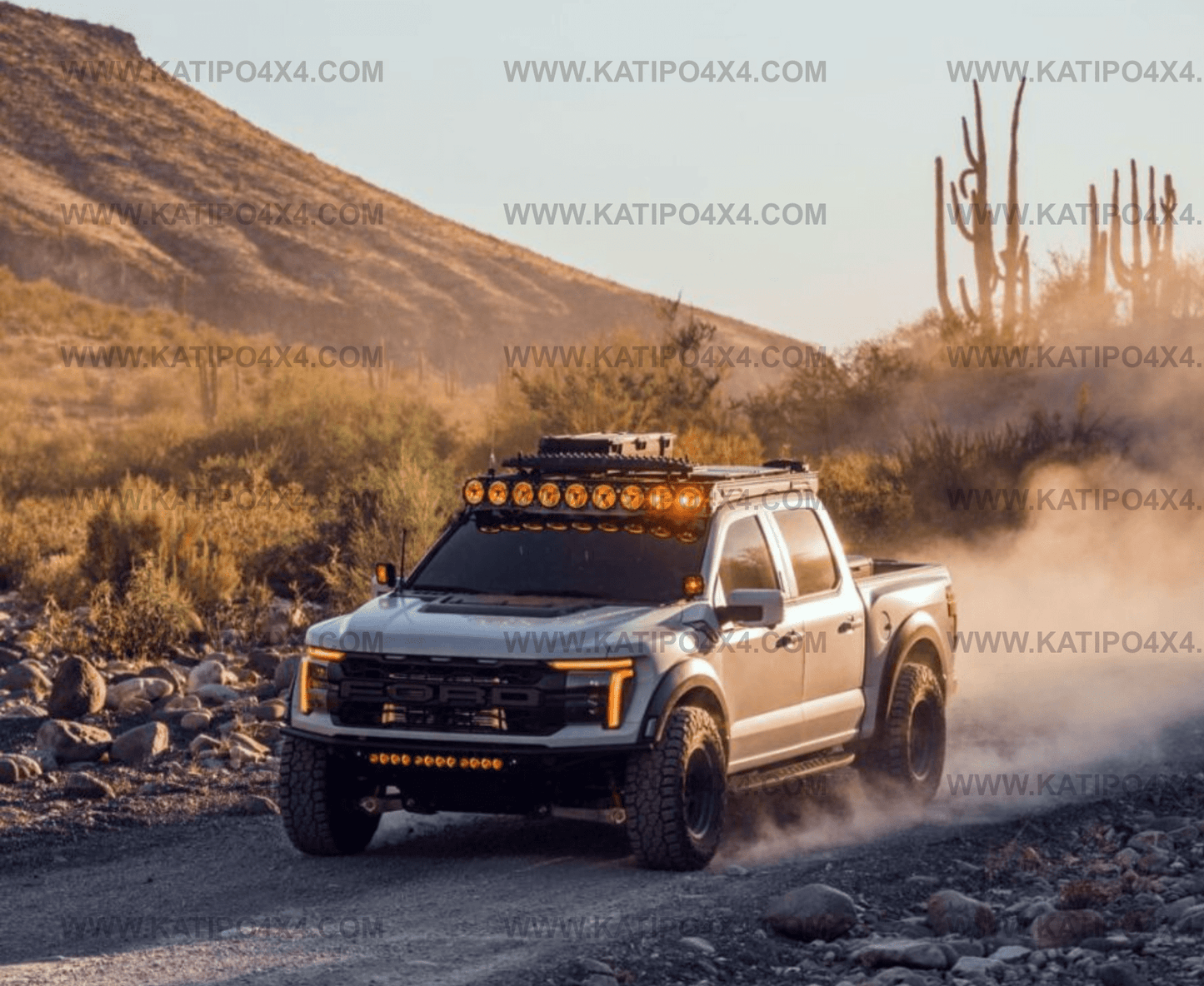 KC Hilites - Platform One™ Roof Rack with 360° Lighting - Ford F150/Raptor (2015-2026)